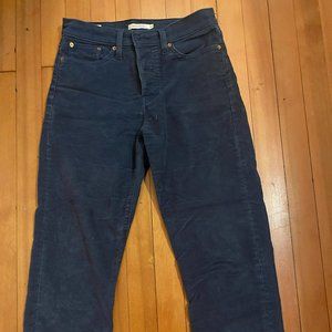 Levi's Wedgie Cut Corduroy Jeans - Size 28